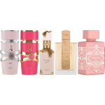 lattafa ultimate 5 pc (yara, yara candy, Éclair, angham & noble blush) fragrance bundle for women